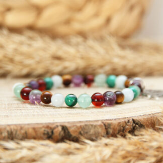 Bracelet pour femmes avec les pierres naturelles pour soulager les allergies