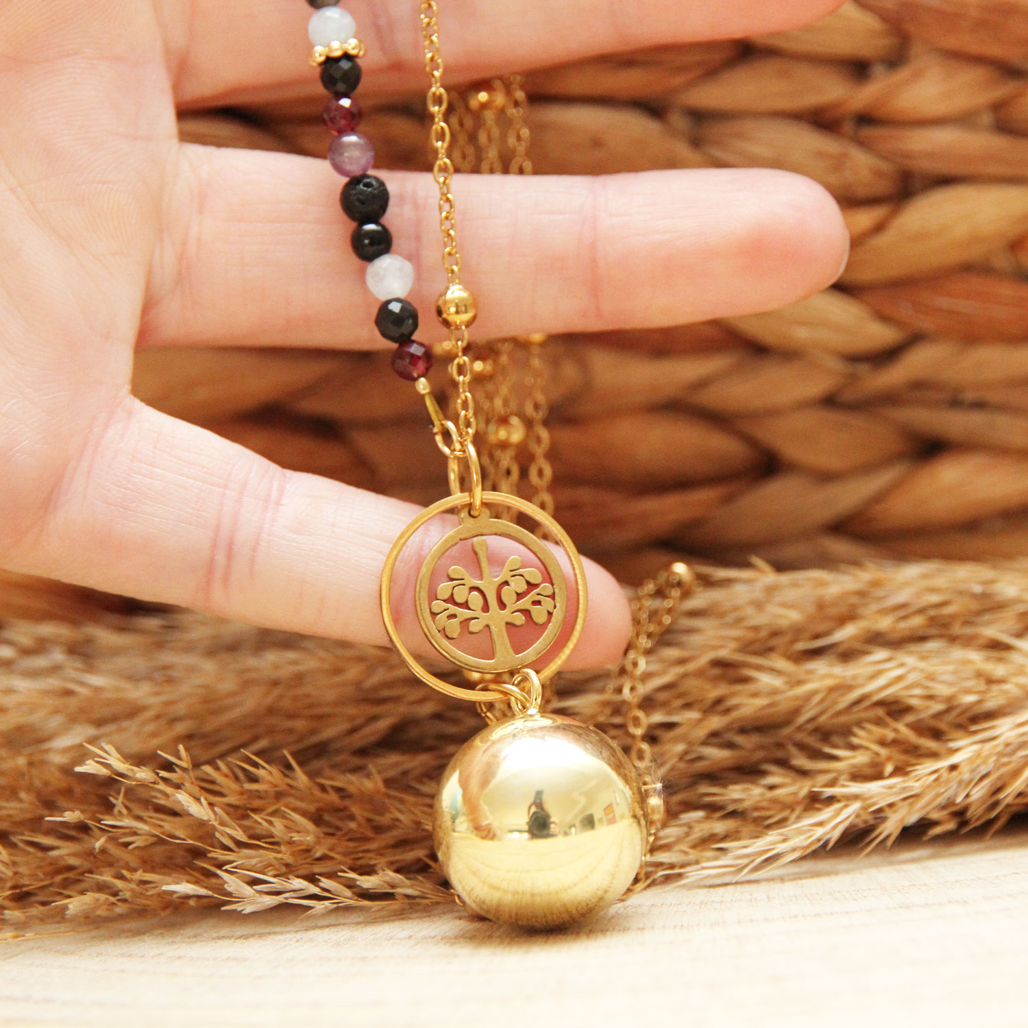 Offrez un bola de grossesse unique avec pierres au choix