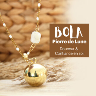 Un bola de grossesse lithothérapie avec pierre de lune pour une grossesse sereine et apaisée