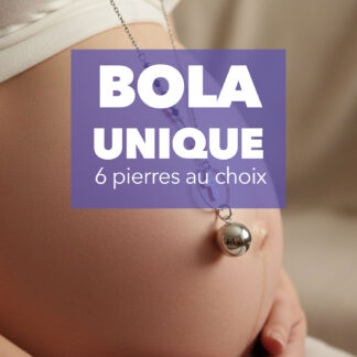 Bola unique avec pierres naturelles au choix