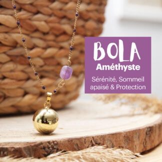 Découvrez le bola de grossesse avec pierre d'améthyste pour 9 mois en toute sérénité