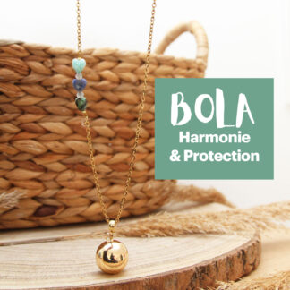 Bola de grossesse lithothérapie sur mesure contre le stress, création Ma Peste Adorée