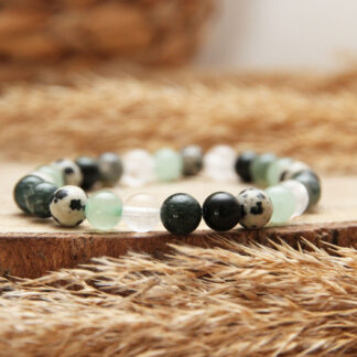 Bracelet lithothérapie homme – connexion à la nature, stabilité émotionnelle, énergie Terre.