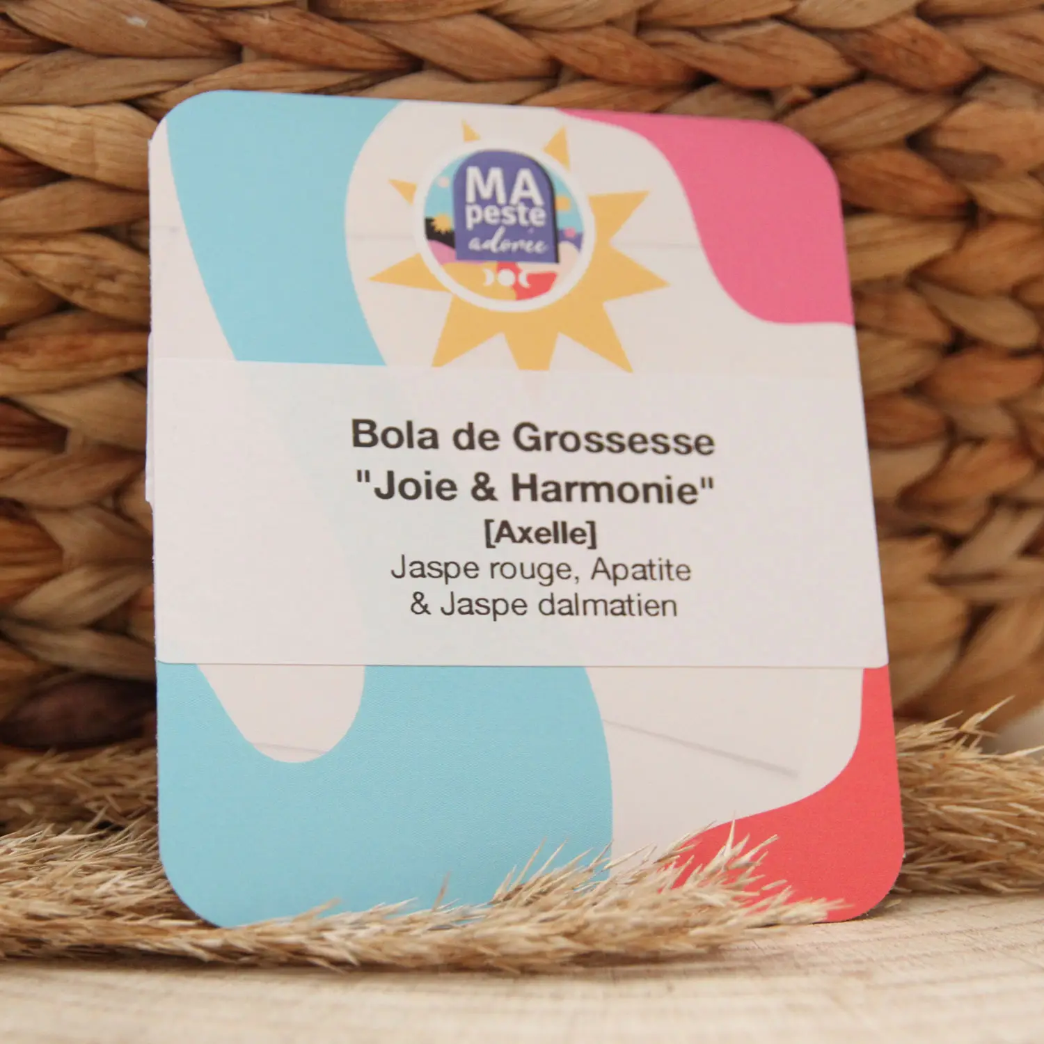 Bola de grossesse lithothérapie avec pierres pour la joie et l'harmonie