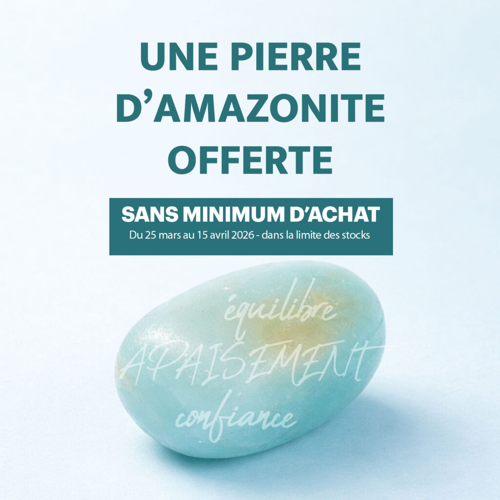 Une pierre d'amazonite offerte sans minimum d'achat