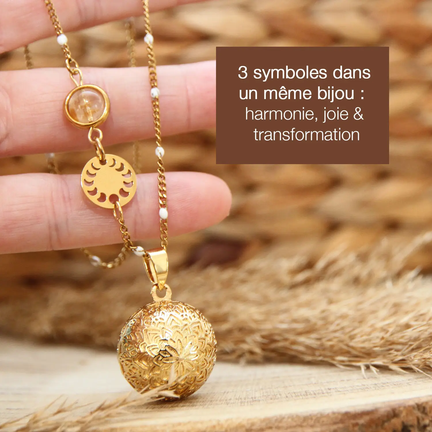 Un bijou inspiré de la puissance des femmes et des cycles de la lune.