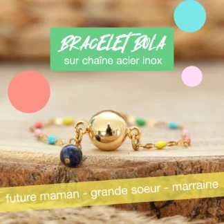Découvrez le bracelet bola pour la famille autour de la future maman ! Une création sur mesure Ma Peste Adorée