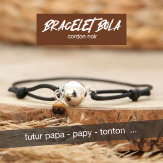 Le bracelet bola c'est le cadeau idéal pour un futur papa qui souhaite créer un lien avec son bébé. Un création ma peste adorée