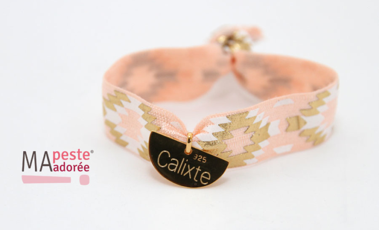 bracelet élastique gravé