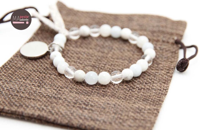 Achat bracelet perle ronde boule pierre naturel de lune-prix pas cher –  Pierre-Allure