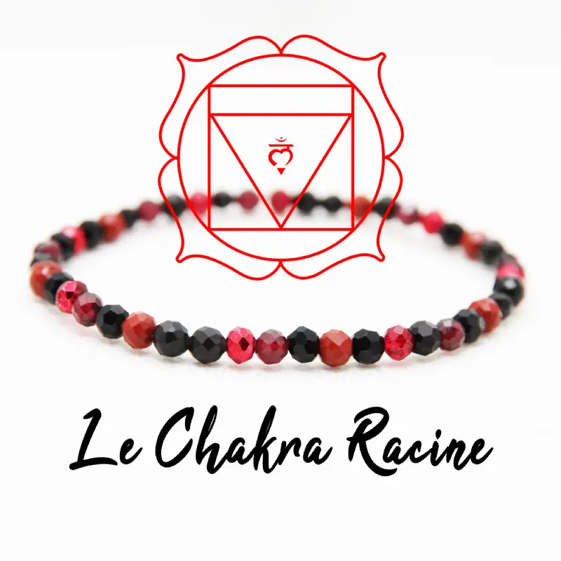 Bracelet Femme Chakra Racine 4mm