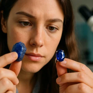 Pierre de saphir brut : ses propriétés et ses différences avec le saphir poli