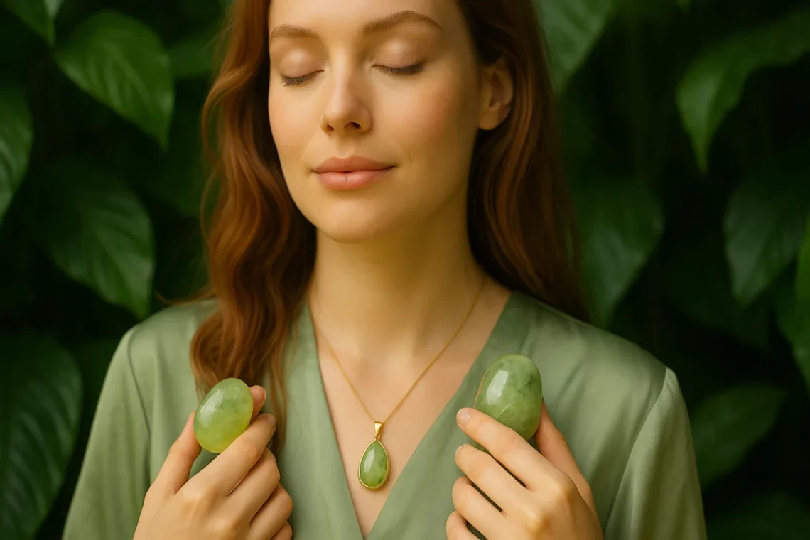 Pierre Préhnite : la gemme verte du lâcher-prise et de la sérénité