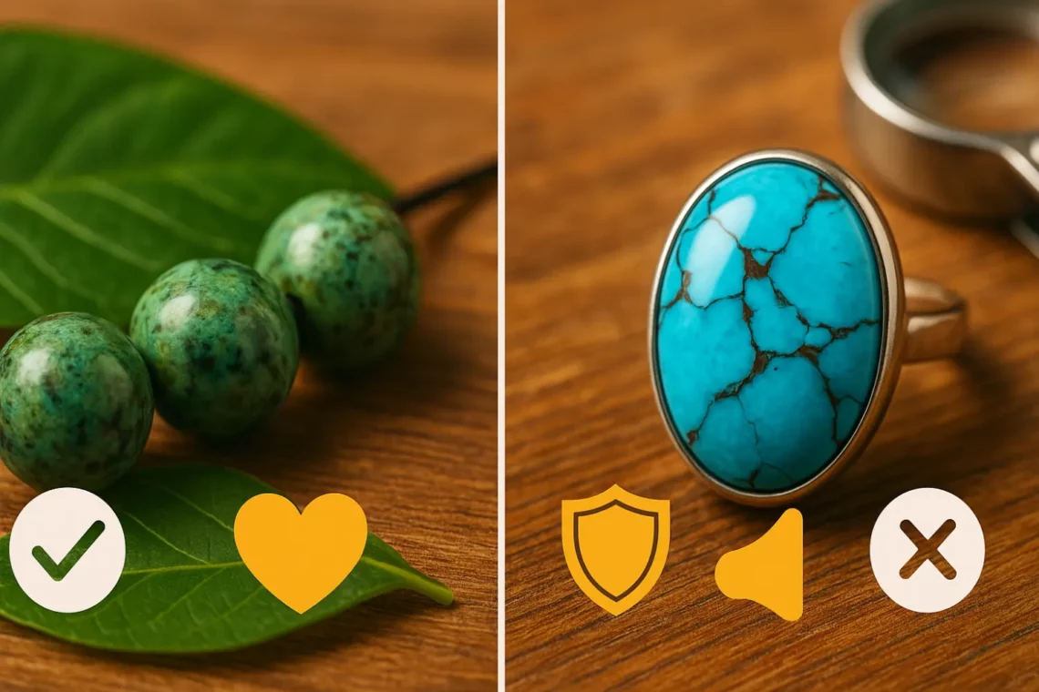 Pierre turquoise africaine : bienfaits et différences avec la turquoise classique