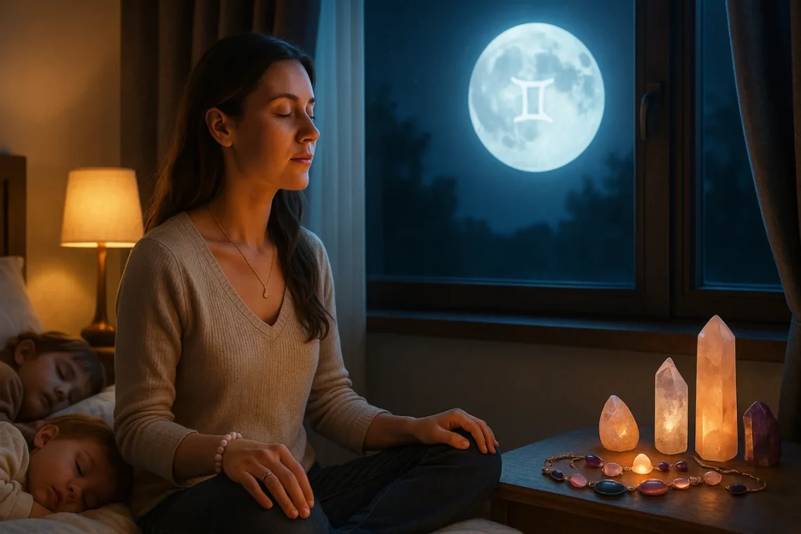Se préparer à la pleine lune du 5 décembre 2025 en gémeaux : 3 rituels tout doux pour les mamans
