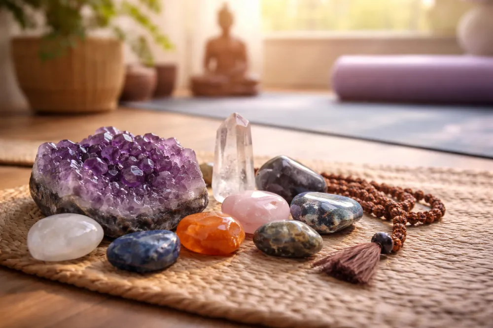 Mon top 7 des pierres naturelles recommandées pour accompagner le yoga