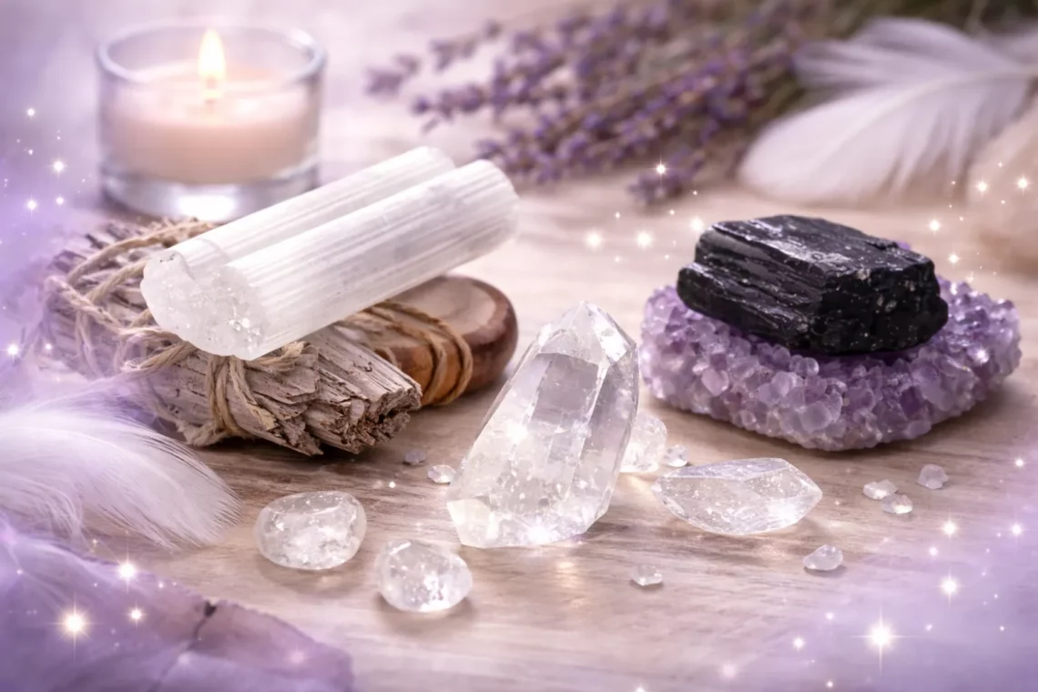 Reset de février : routine de purification énergétique en 10 minutes avec 3 pierres