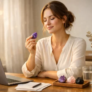 Pierres naturelles et stress au travail : vos alliées au bureau