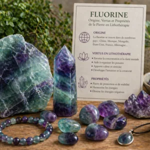 La Fluorine en Lithothérapie : minéralogie, chakras et vertus par couleur