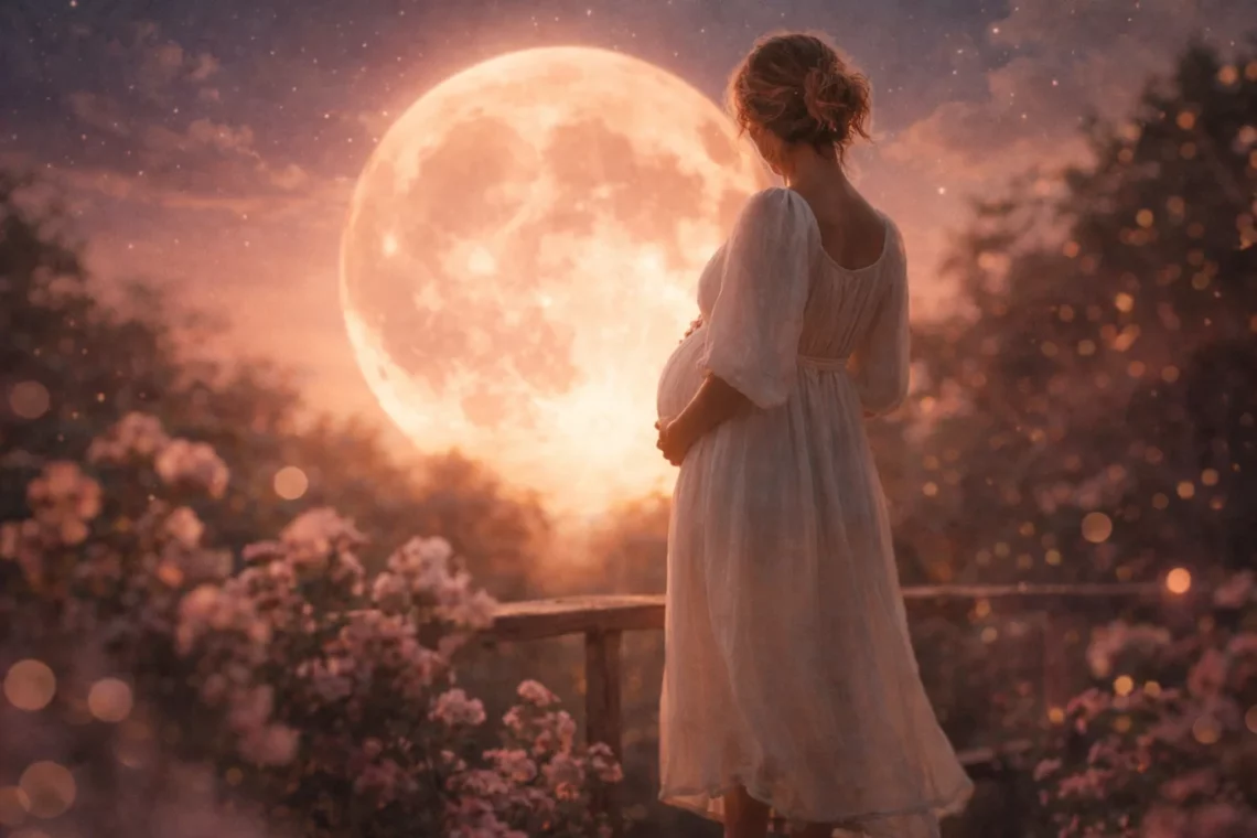 Pleine lune rose du 2 avril 2026 : le secret des étoiles murmurent aux femmes enceintes