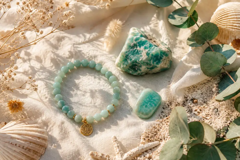 Amazonite et été : la pierre qui porte la saison