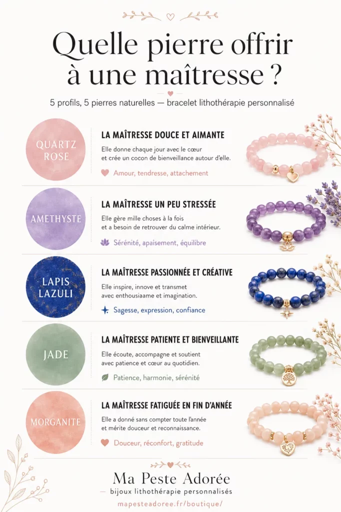 quelle pierre naturelle choisir pour la maîtresse ?