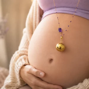 porter un bola de grossesse avec une améthyste
