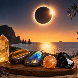 Éclipse 12 août 2026 et lithothérapie : ce que vous devez savoir