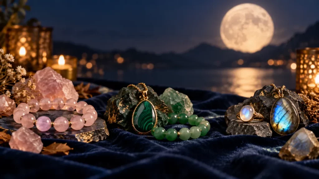 Les pierres à mettre en avant avec une pleine lune en Taureau